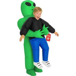 Morph Kids Alien Costume, Blow Up Inflatable Alien Costumes for Boys, Halloween
